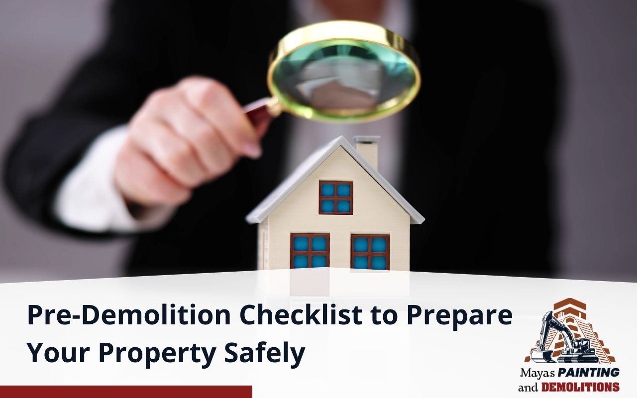 Inspector reviewing property before demolition in Reading, PA