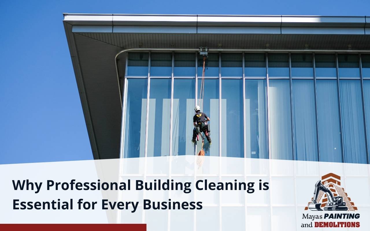 Professional building cleaning services for businesses