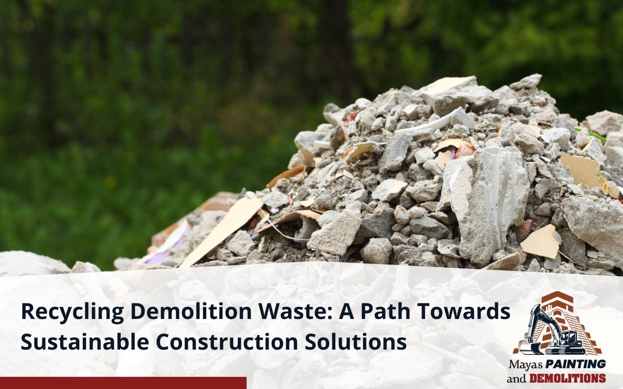 Recycling demolition waste process for sustainable construction