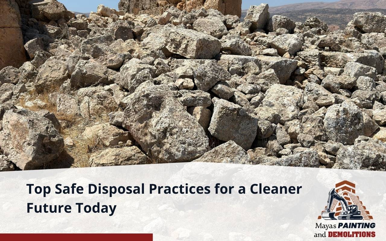 Waste management with safe disposal practices