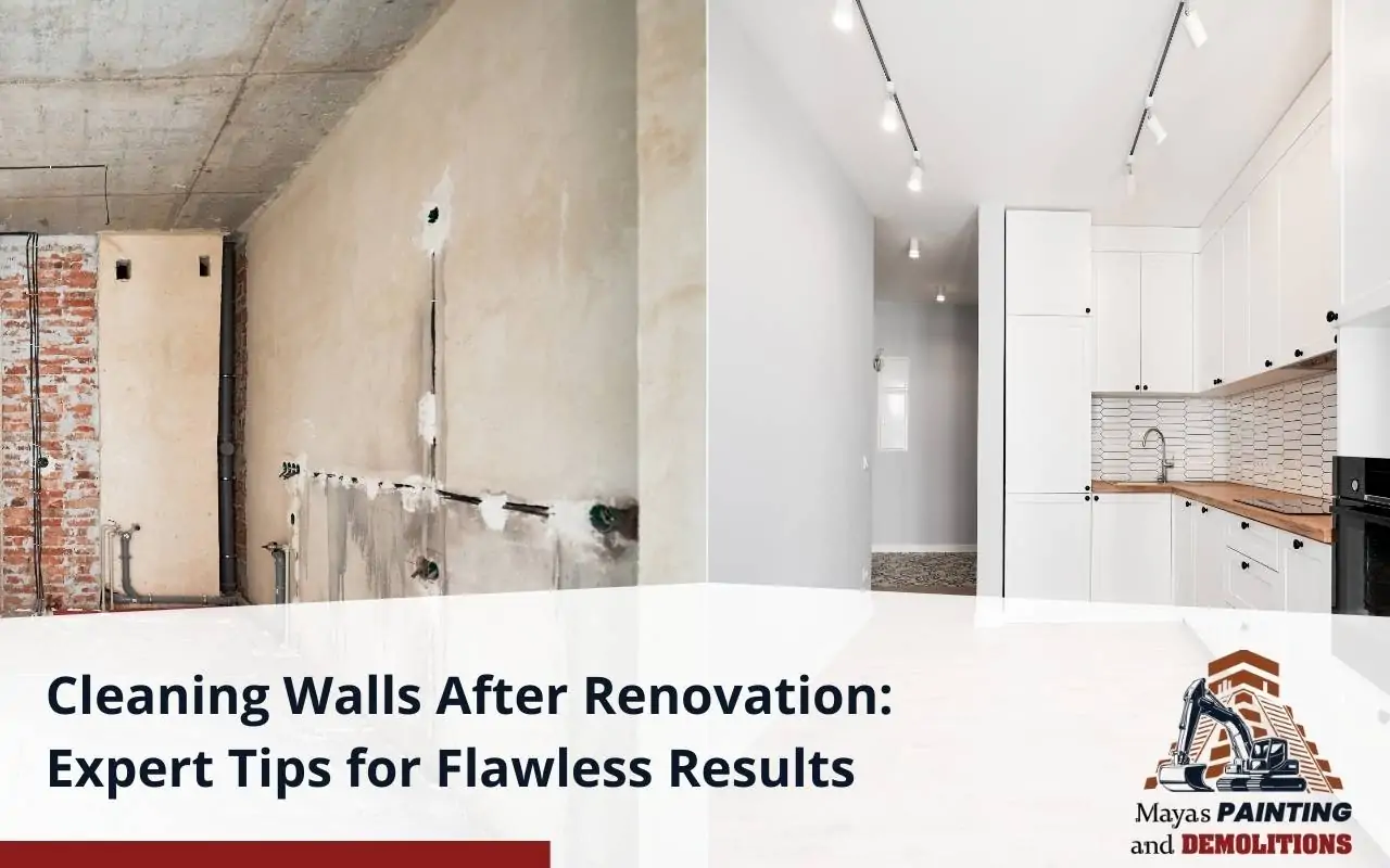 Remove paint splatters from walls after renovation