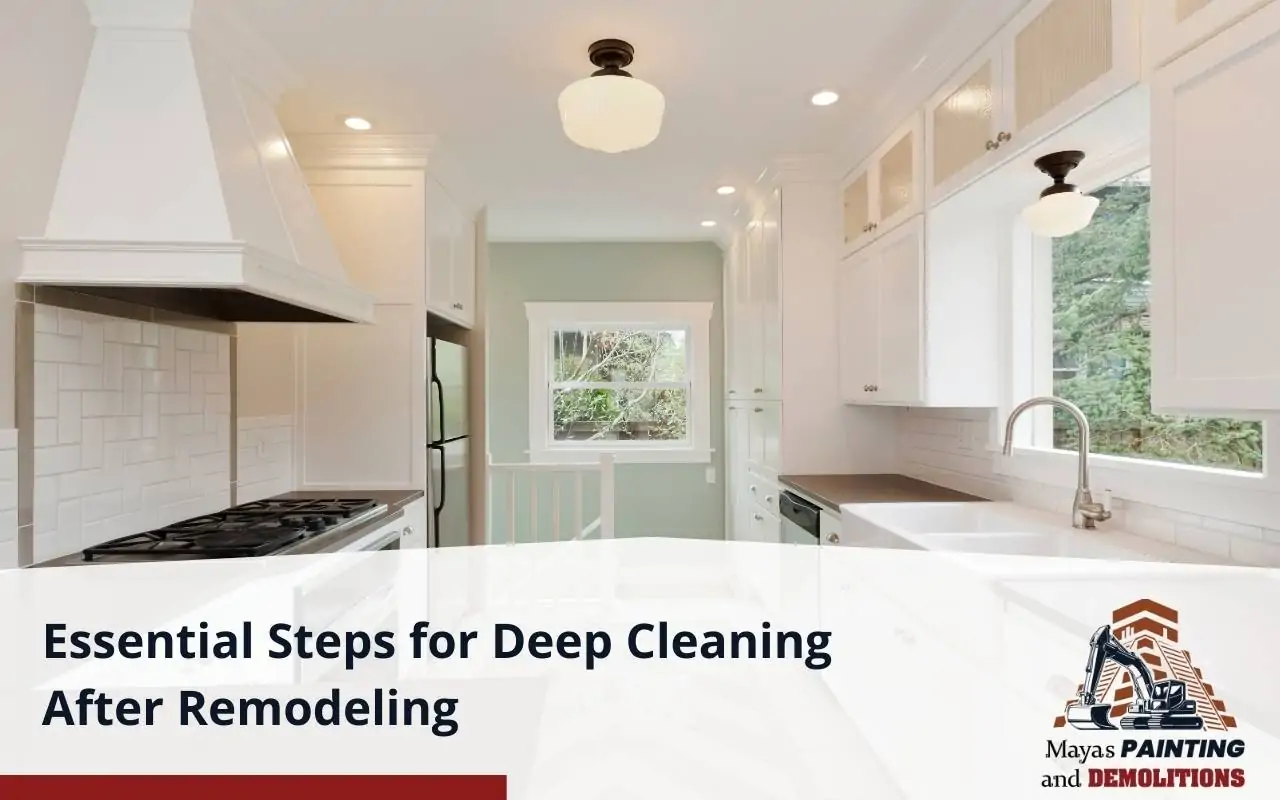 Cleaning windows for natural light after deep cleaning after remodeling