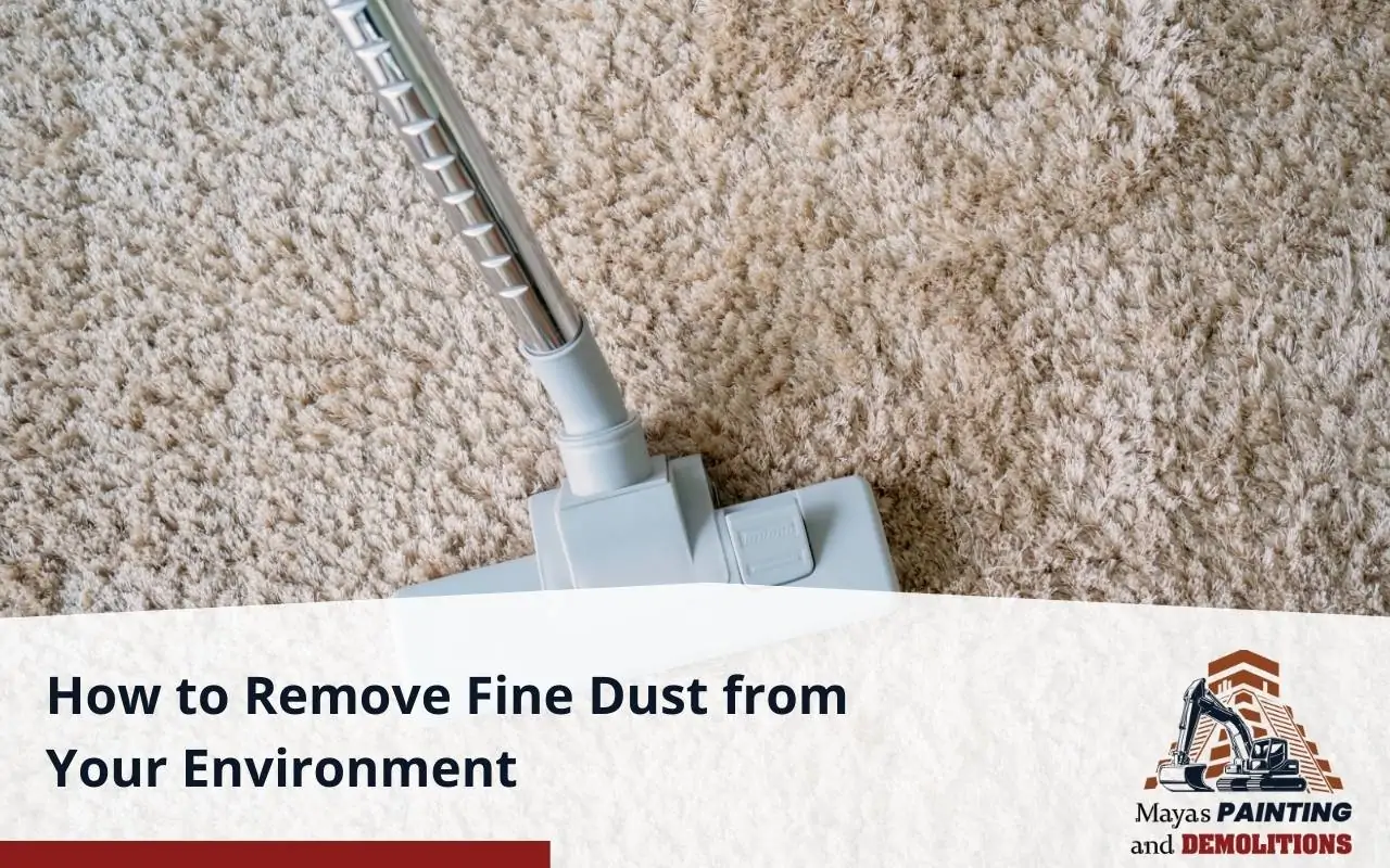 HEPA vacuum cleaner showing how to remove fine dust
