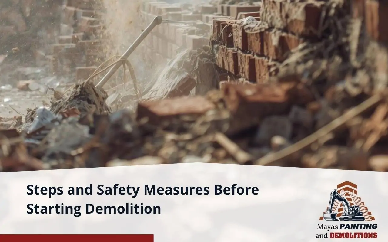 Site safety preparation measures for demolition projects